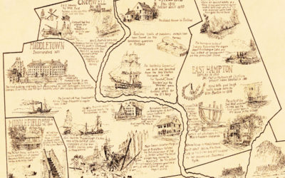 Historical map of Middlesex County, Connecticut