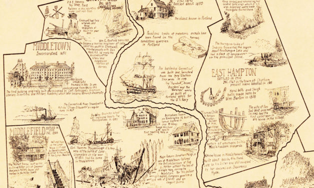 Historical map of Middlesex County, Connecticut