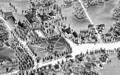 Beautifully restored map of Madison, Connecticut in 1881