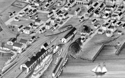 Beautifully restored map of Stonington, Connecticut from 1879