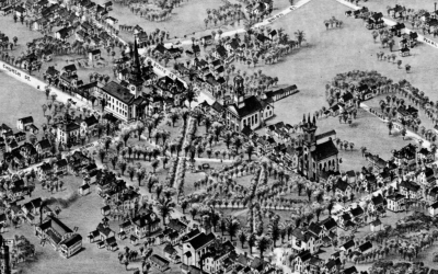 Beautifully restored map of Guilford, Connecticut from 1881