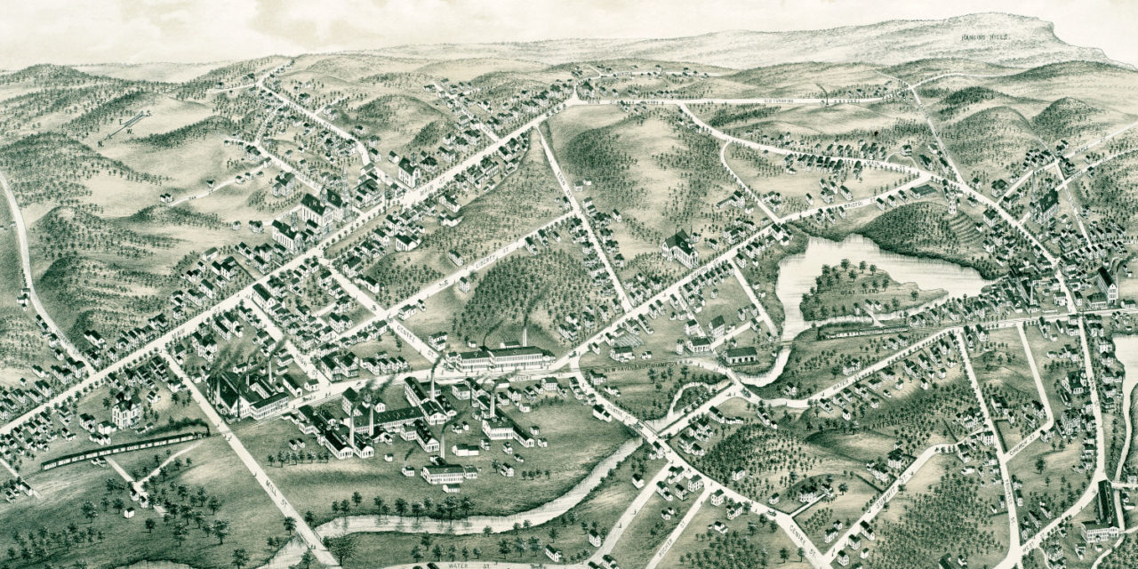 Beautifully restored map of Southington, CT from 1878