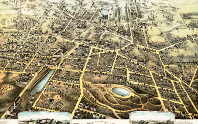 Amazing old map of New Britain, Connecticut from 1875