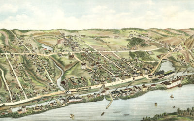 Amazing old map of Windsor Locks, CT in 1877