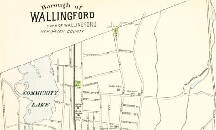 Historical map of Wallingford, Connecticut created in 1893