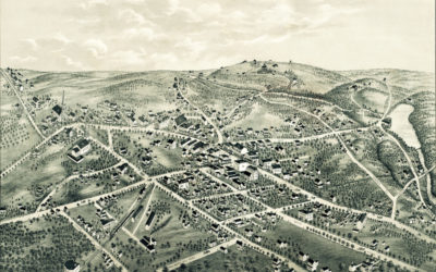 Beautifully restored map of New Canaan, Connecticut from 1878