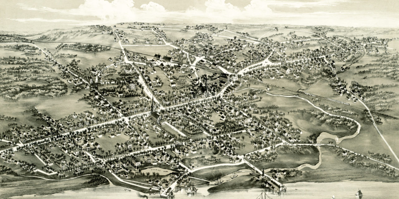 Historic map of Stratford, Connecticut from 1882