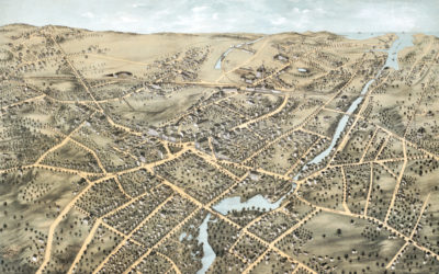 Beautifully detailed map of Stamford, CT from 1875