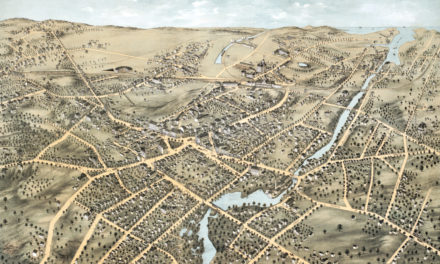 Beautifully detailed map of Stamford, CT from 1875