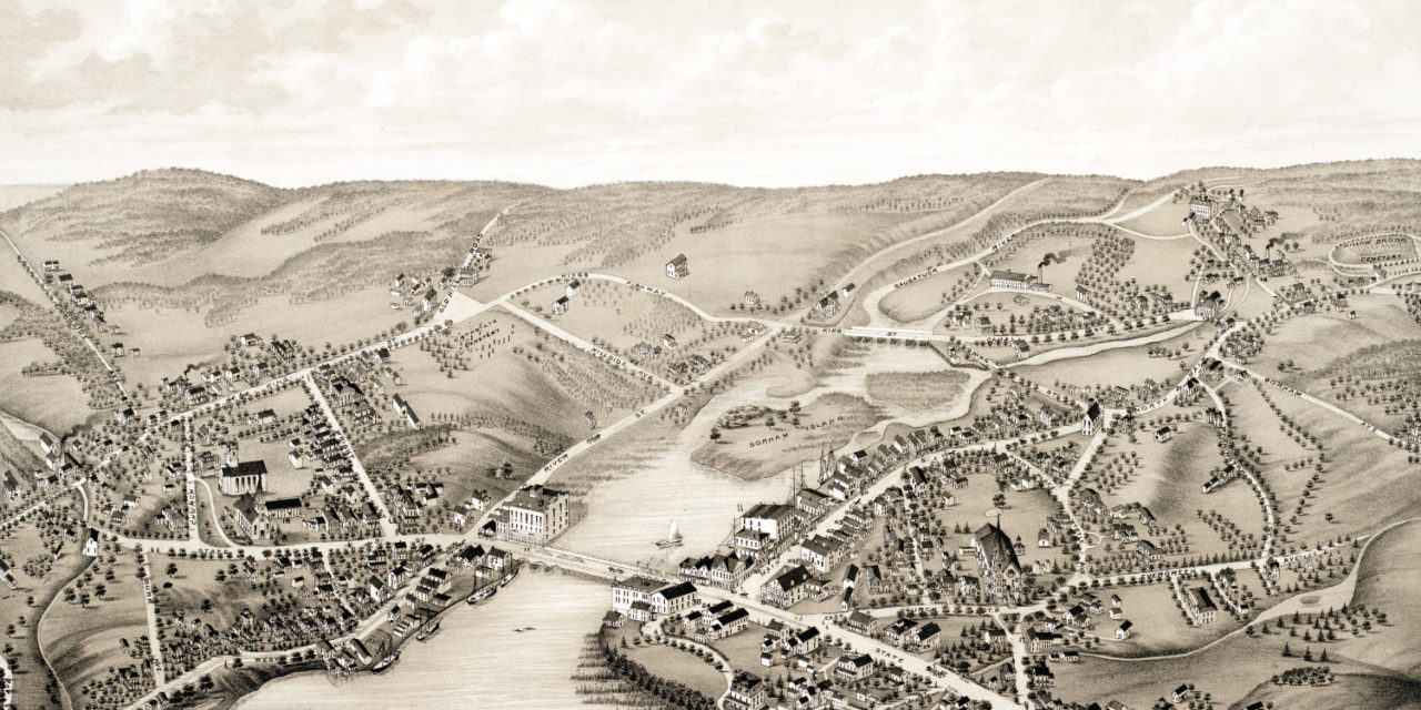 Beautifully detailed map of Westport, CT from 1878