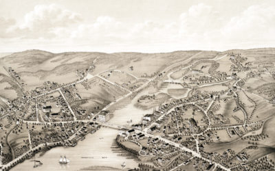 Beautifully detailed map of Westport, CT from 1878