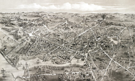Beautiful vintage map of Milford, Connecticut from 1882