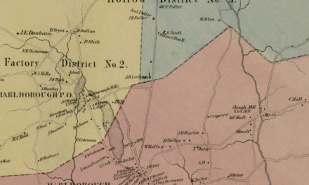 Historic landowners map of Marlborough, CT from 1869