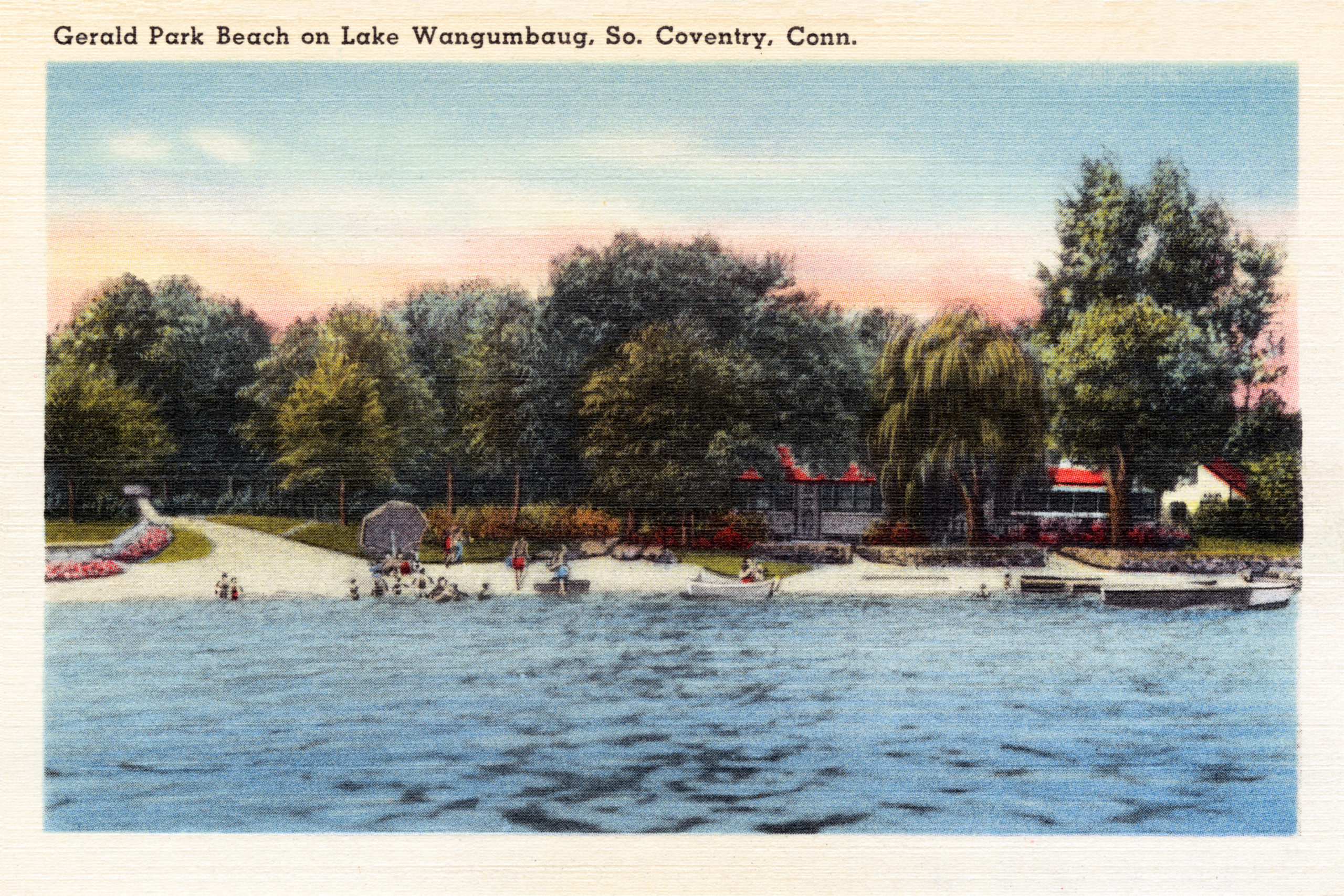 Gerald Park Beach on Lake Wangumbaug Coventry, CT - CT Restored